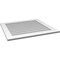 Ekena Millwork Vertical Surface Mount PVC Gable Vent: Non-Functional, w/3-1/2"W x 1"H, Standard Frame, 34"W x 32"H GVPVE34X3201SN - alternate 4